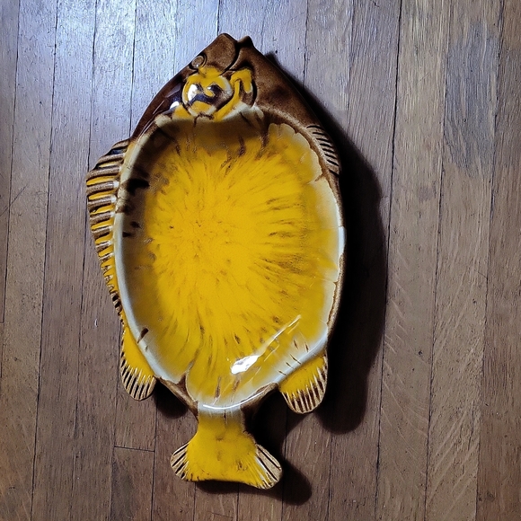 California Pottery Accents Vintage California Pottery Glazed Fish